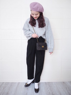 安中亜美さん（レディース・148cm）の秋コーディネート