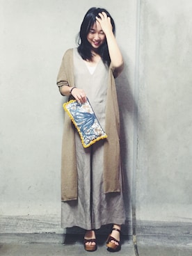 「Steven Alan（スティーブンアラン）のアイテム（オールインワン・サロペット）」を使った、おまつさん（レディース・163cm）の春コーディネート