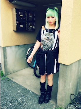 「インソールスニーカー」｜MiRichan_44歳さん（レディース・148cm）の夏コーディネート