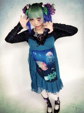 ワンピースを使った 深海魚 のレディース人気ファッションコーディネート Wear