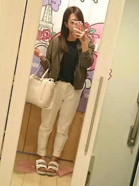 「Te chichi（テチチ）のアイテム（ジャケット/アウター）」を使った、あーりさん（レディース・153cm）の夏コーディネート