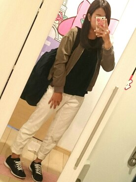 「Te chichi（テチチ）のアイテム（ジャケット/アウター）」を使った、あーりさん（レディース・153cm）の秋コーディネート