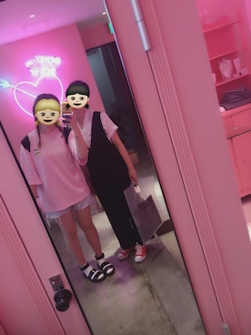 「SMELLY（スメリー）のアイテム（ピアス（両耳用））」を使った、カ ナさん（レディース・168cm）の夏コーディネート