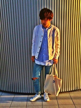 「stansmith」｜「アイテム（アクセサリー）」を使った、MASAKIさん（メンズ・174cm）の春コーディネート