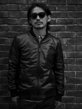 「430（フォーサーティ）のアイテム（ジャケット/アウター）」を使った、Hiroshi Ueharaさん（メンズ・173cm）の秋コーディネート