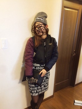 「アイテム（ピアス（片耳用））」を使った、しおりさん（メンズ・163cm）の冬コーディネート