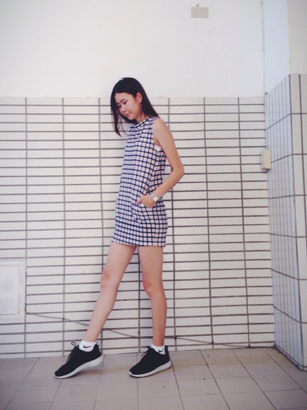 「Marjorieのアイテム（つなぎ/オールインワン、その他）」を使った、Molly廖毛利さん（レディース・170cm）の秋コーディネートの1枚目の写真