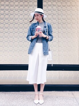 「REENA（-）のアイテム」を使った、Molly廖毛利さん（レディース・170cm）の春コーディネート