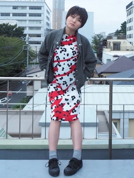 「SEE BY CHLOE（シーバイクロエ）のアイテム（ワンピース/ドレス）」を使った、Emikaさん（レディース・157cm）の秋コーディネート