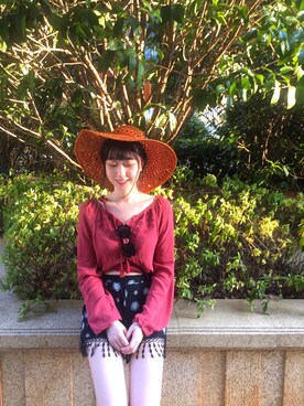 「ATMOSPHERE（アトモスフィア）のアイテム」を使った、李CHICHIさん（レディース・162cm）の夏コーディネート