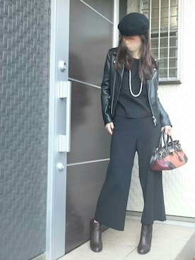 「GOUT COMMUN（グーコミューン）のアイテム（ショルダーバッグ）」を使った、※※よ※※ね※※さん（レディース・166cm）の秋コーディネート