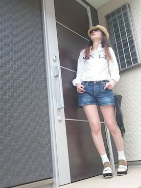 「LIMITLESS LUXURY（リミットレスラグジュアリー）のアイテム（帽子）」を使った、※※よ※※ね※※さん（レディース・166cm）の夏コーディネート
