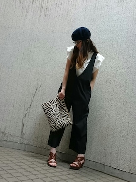 「サングラス」｜「アイテム（チュニック）」を使った、※※よ※※ね※※さん（レディース・166cm）の夏コーディネート