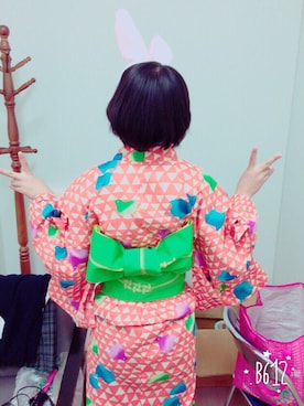 「文化祭」｜「アイテム（水着/着物・浴衣）」を使った、 Maeさん（レディース・162cm）の秋コーディネート