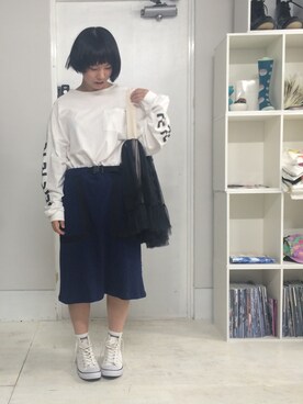 「SHUTTLE（シャトル）のアイテム」を使った、 Maeさん（レディース・162cm）の秋コーディネート