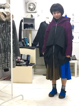 「chloma（クロマ）のアイテム」を使った、 Maeさん（レディース・162cm）の冬コーディネート