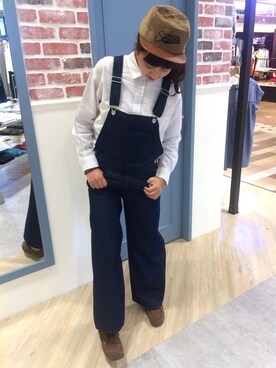 「アイテム（サロペット/オーバーオール）」を使った、恬さん（レディース・162cm・10代）の秋コーディネート
