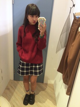 恬さん（レディース・162cm）の秋コーディネート