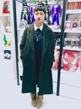 恬さん（レディース・162cm）の冬コーディネート