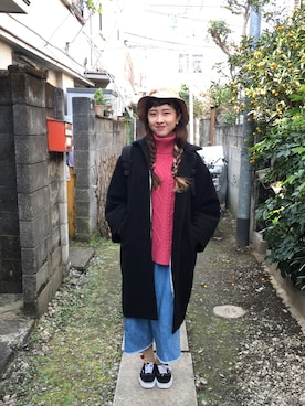 「murua」｜恬さん（レディース・162cm）の冬コーディネート