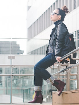 「MONKI」｜「アイテム（アナログ腕時計）」を使った、Ryo&Co.さん（レディース・158cm）の冬コーディネート