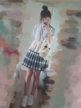 「Alexander McQueen（アレキサンダーマックイーン）のアイテム（その他シューズ）」を使った、米线さん（レディース・165cm）の夏コーディネート