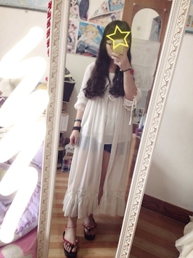 「アイテム（その他トップス、シルバー系）」を使った、有希さん（レディース・153cm）の夏コーディネート