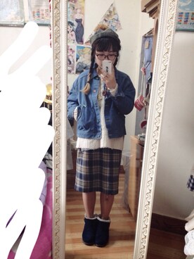 有希さん（レディース・153cm）の冬コーディネート