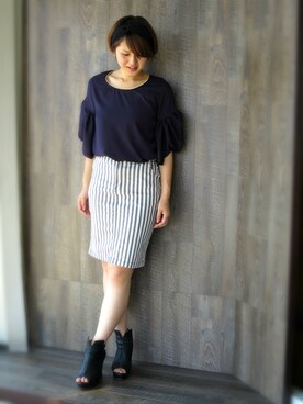 「Factor=（ファクターイコール）のアイテム（スカート）」を使った、kotomiさん（レディース・168cm）の春コーディネート