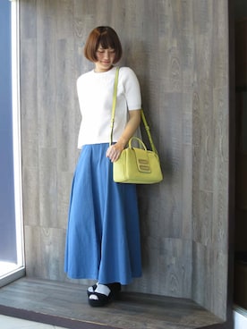 「HASHIBAMI（ハシバミ）のアイテム（バッグ）」を使った、kotomiさん（レディース・168cm）の春コーディネート