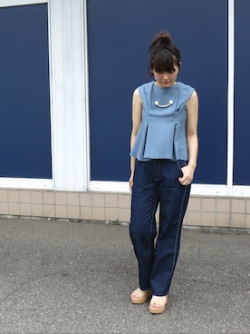 「Antgauge（アントゲージ）のアイテム」を使った、kotomiさん（レディース・168cm）の夏コーディネート