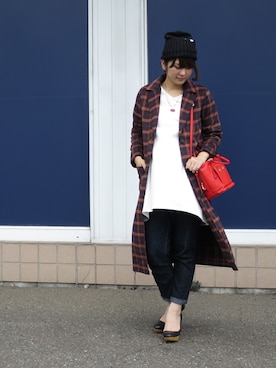 「アイテム（チェスターコート）」を使った、kotomiさん（レディース・167cm）の夏コーディネート