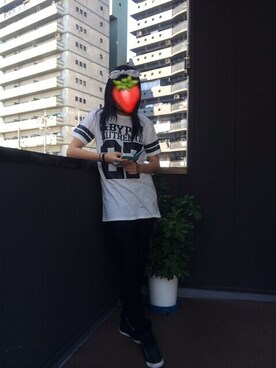 「&byPinky&Dianne（アンドバイピンキーアンドダイアン）のアイテム（Tシャツ/カットソー、ホワイト系）」を使った、ICHIGOさん（レディース・171cm）の秋コーディネート