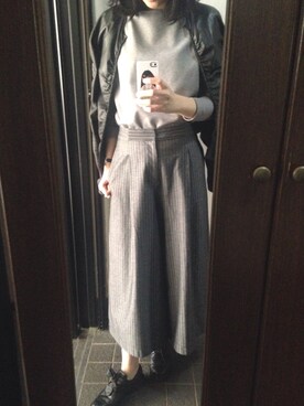 「Ray BEAMS（レイビームス）のアイテム（パンツ、その他）」を使った、あやこさん（レディース・167cm）の春コーディネート