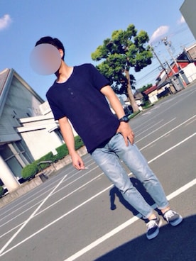 「祭り」｜「アイテム（アナログ腕時計）」を使った、よーさん（メンズ・171cm）の夏コーディネート