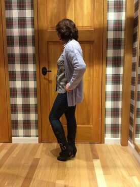 「McGREGOR CLASSIC（マックレガークラシック）のアイテム（パンツ）」を使った、Yukoさん（レディース・152cm）の秋コーディネート