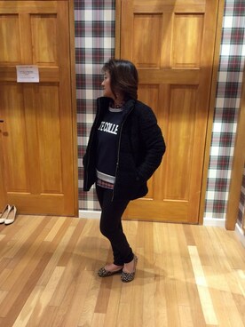 「McGREGOR CLASSIC（マックレガークラシック）のアイテム（シューズ）」を使った、Yukoさん（レディース・152cm）の冬コーディネート