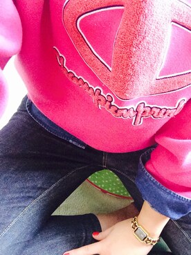 「スエット」｜^Riho^さん（レディース・158cm）の春コーディネート