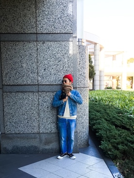 「CORNILLON（コルニヨン）のアイテム」を使った、B-calさん（メンズ・172cm）の冬コーディネート