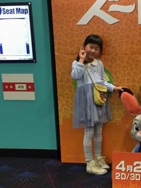 「fafa（フェフェ）のアイテム（レッグウェア）」を使った、yumさん（キッズ・120cm）の春コーディネート