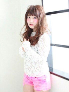 「甘々コーデ」｜Komatsu Rinaさん（レディース・157cm）の夏コーディネート