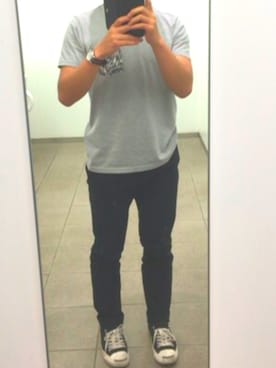 「CONVERSE（コンバース）のCONVERSE コンバース ジャック パーセル / JACK PURCEL（スニーカー）」を使った、ajpjmさん（メンズ・165cm）の春コーディネート