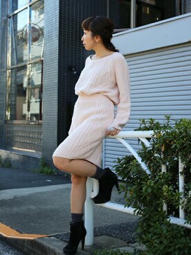 Nagasawa Kazukoさん（レディース・152cm）の冬コーディネート