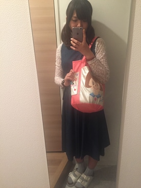 「アイテム（バングル/リストバンド）」を使った、s_akiさん（レディース・158cm・20代）の春コーディネート