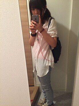 「アイテム（バングル/リストバンド）」を使った、s_akiさん（レディース・158cm・20代）の春コーディネート