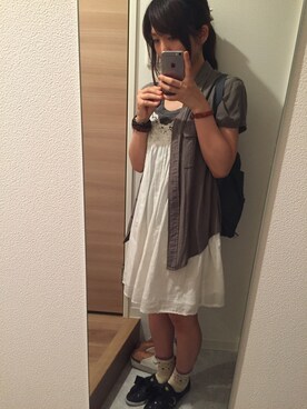 「アイテム（バングル/リストバンド）」を使った、s_akiさん（レディース・158cm・20代）の春コーディネート