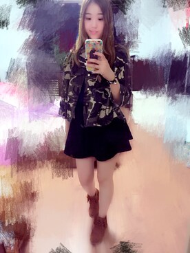 「I.Tのアイテム（ジャケット/アウター）」を使った、王恬.beijingさん（レディース・173cm）の秋コーディネート