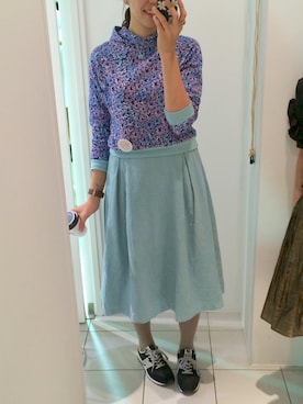 「アイテム（スウェット、その他）」を使った、AIKOさん（レディース・167cm）の秋コーディネート