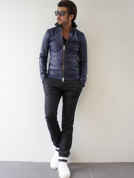 「junhashimoto（ジュンハシモト）のアイテム」を使った、daboroさん（メンズ・176cm）の冬コーディネート