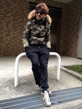 「daboro（ダボロ）のアイテム」を使った、daboroさん（メンズ・176cm）の冬コーディネート